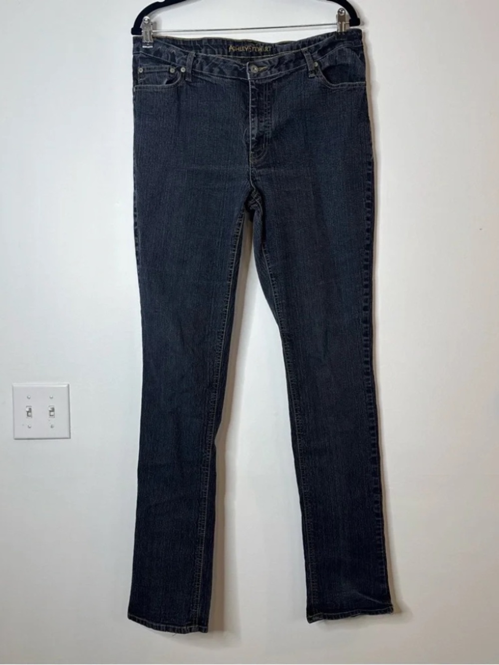 Ashley Stewart | Dark Straight Leg Jeans 16 Tall